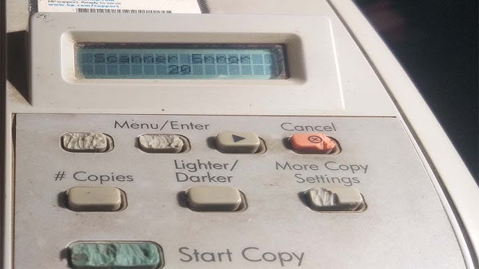 رفع خطای Scanner Error 20: دلایل و راه‌های حل آن