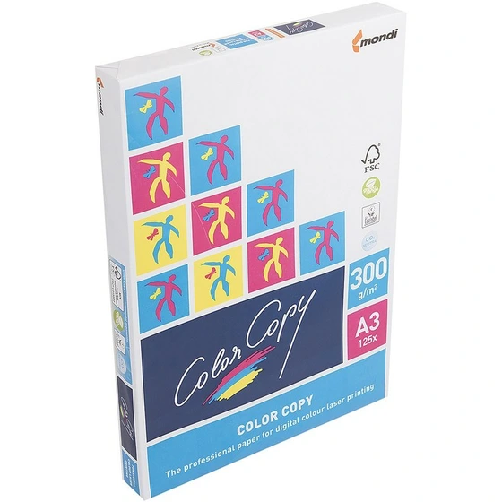 کاغذ عروسکی کالر کپی سایز A3 وزن 300 گرم 125 برگ