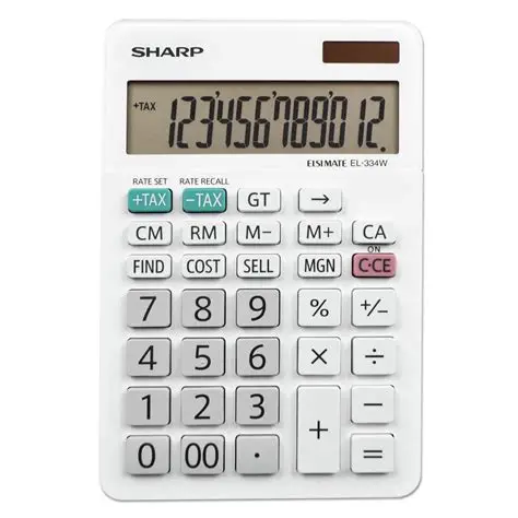 ماشین حساب شارپ مدل EL-334W اورجینال