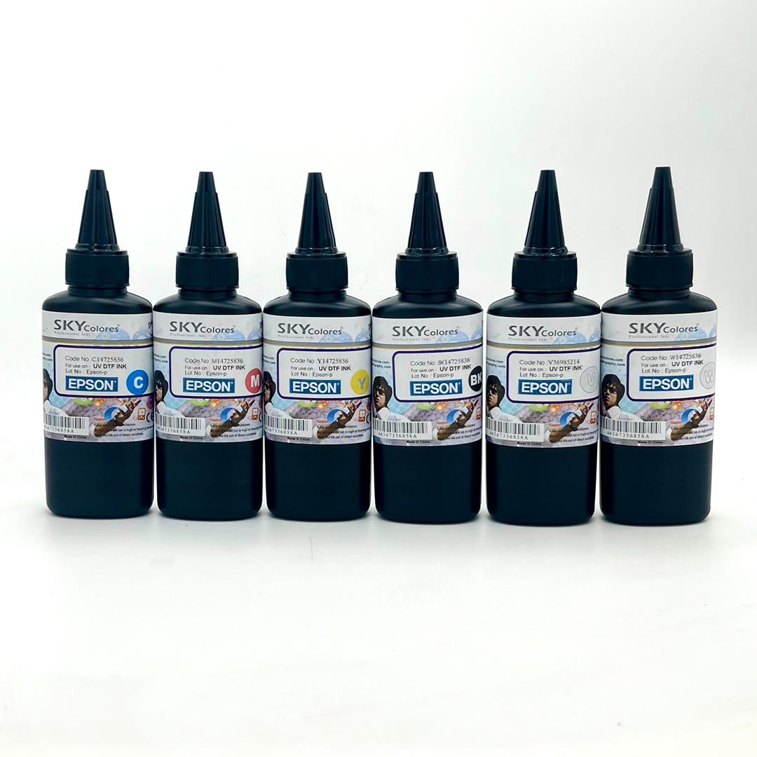 جوهر UV dtf پرینتر اپسون 100 سی سی سری کامل
