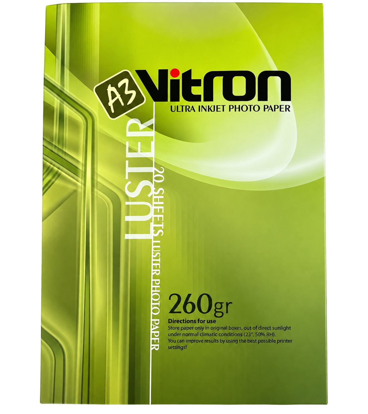 کاغذ لاستر 260 گرم ویترون 20 برگی A4