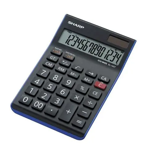 ماشین حساب شارپ مدل EL-145T BL اورجینال