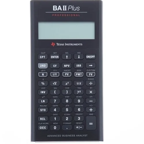 ماشین حساب تگزاس اینسترومنتس مدل BA II PLUS Professional