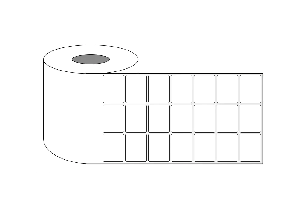 لیبل (برچسب)  بی رنگ Transparent Label سه ردیفه 31*21 میلی‌متری